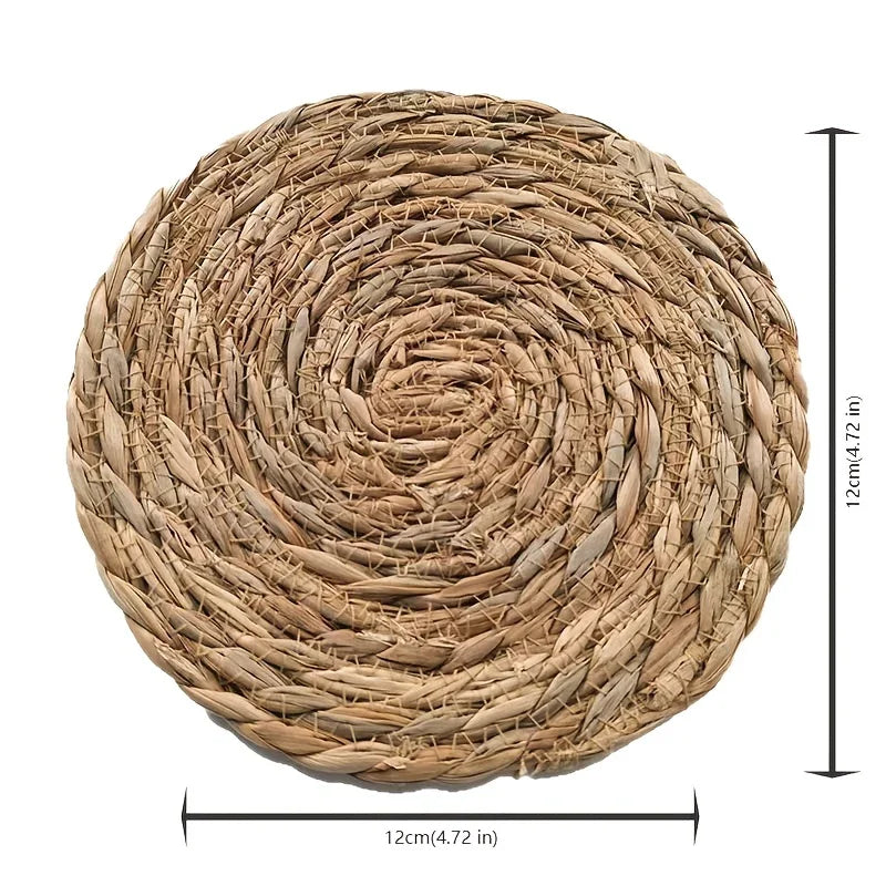 Placemats - Heat Resistant Woven Wood Round