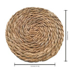 Placemats - Heat Resistant Woven Wood Round