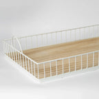 412 - Rectangular Metal & Wood Tray Porto Boutique