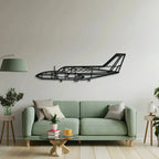 421 Metal Aircraft Wall Art - Ncp0505, back view - House Of Avana