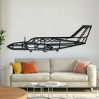 421 Metal Aircraft Wall Art - Ncp0505, front view - House Of Avana