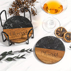 House Warming Gifts New Home, 11pcs Housewarming Gifts Basket for New House, Unique Housewarming Gift Baskets for Couples, Clients, Women (Black Marble) House Of Avana