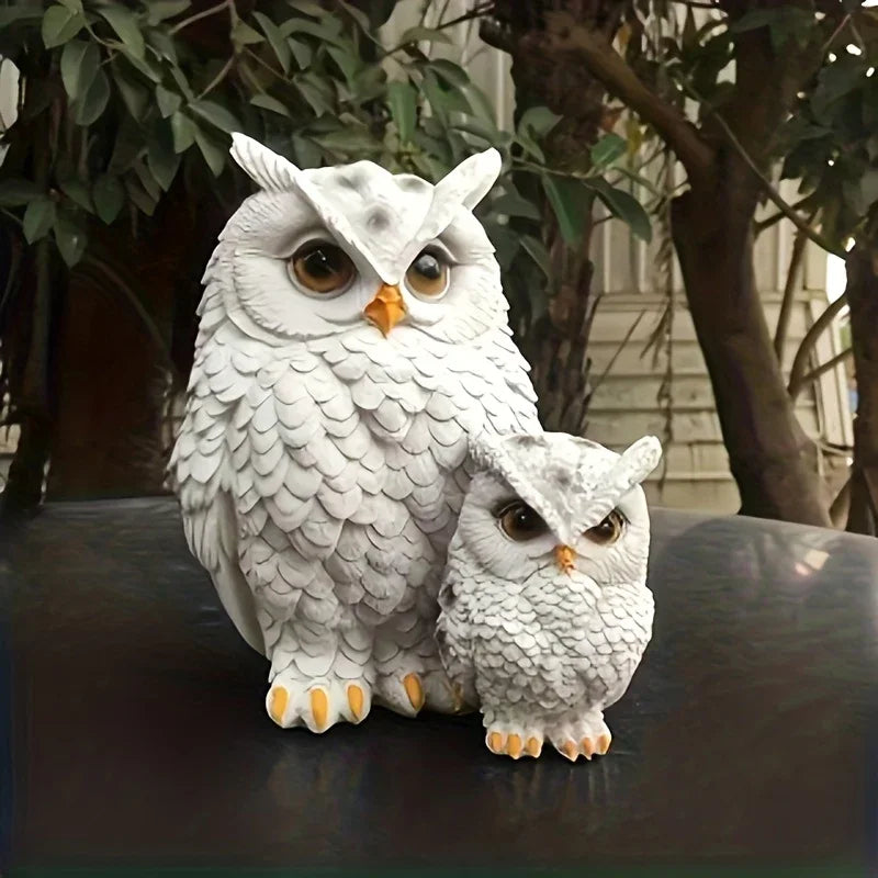 1 Set Realistic Resin Owl Statue - Outdoor Garden Bird Deterrent & Decorative Sculpture, Lifelike Owl Sculpture with Expressive Eyes, Durable Lawn & Patio Decor, Bird Repellent Device, No Batteries/Electricity, Perfect Gift f House Of Avana
