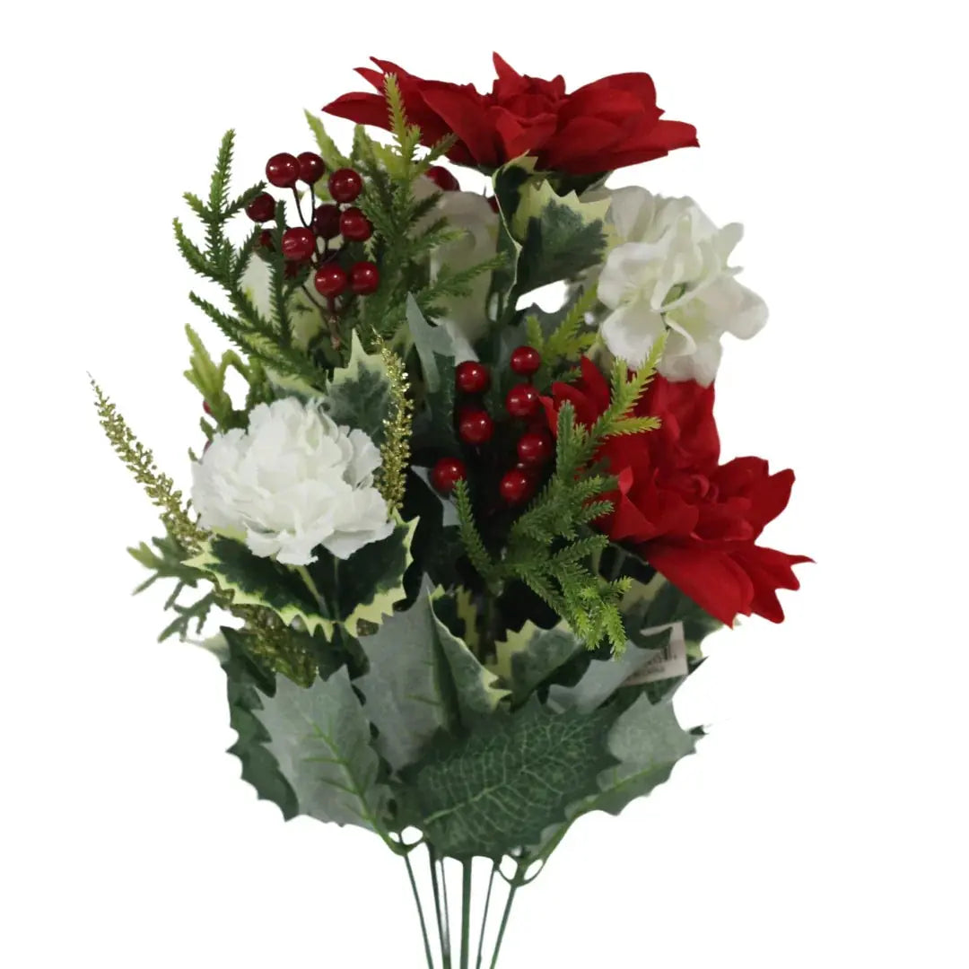 44433 Dahlia/hydrangea/holly Bush X - 12, front view - House Of Avana