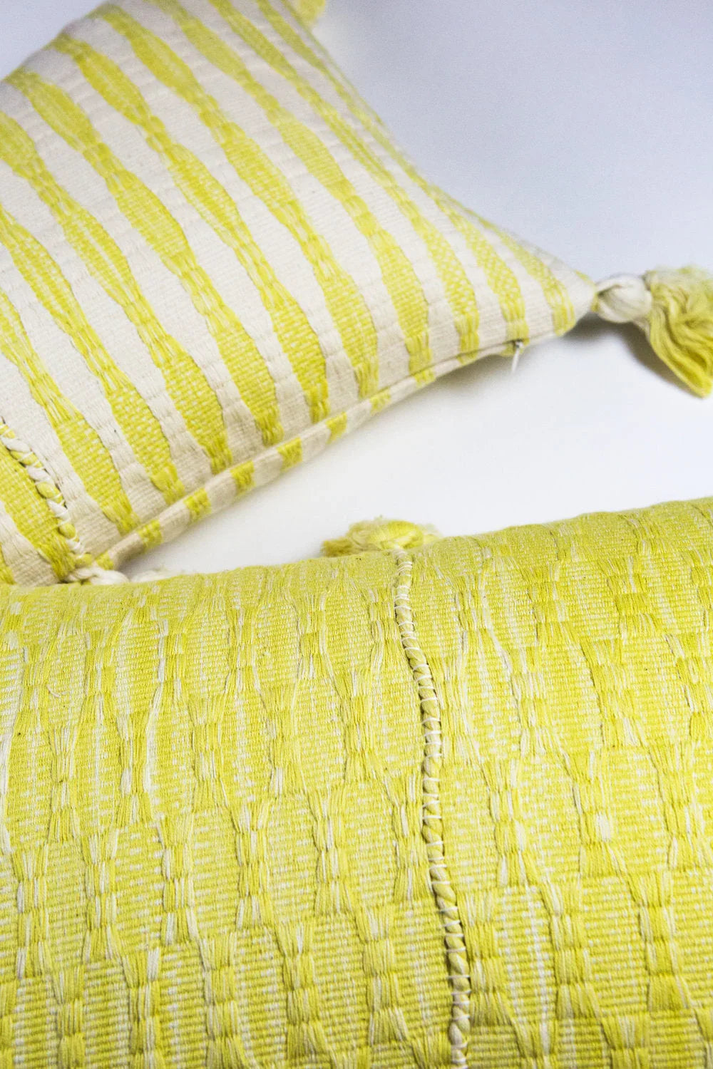 Antigua Pillow - Naturally Dyed Yellow Archive New York