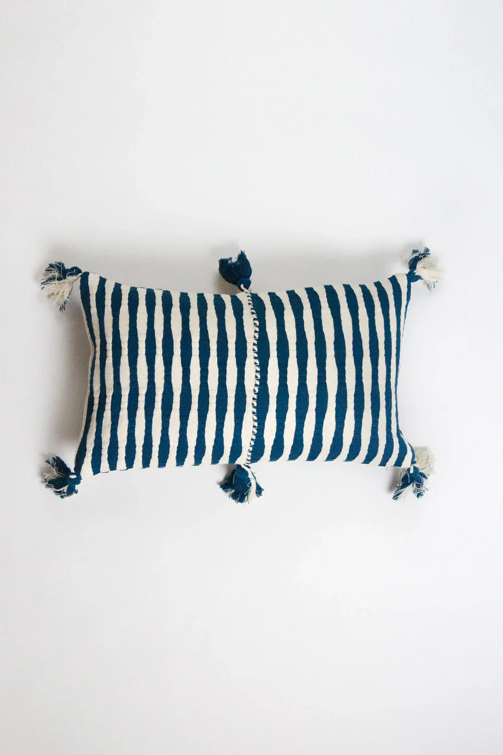 Antigua Pillow - Dark Teal Blue Archive New York
