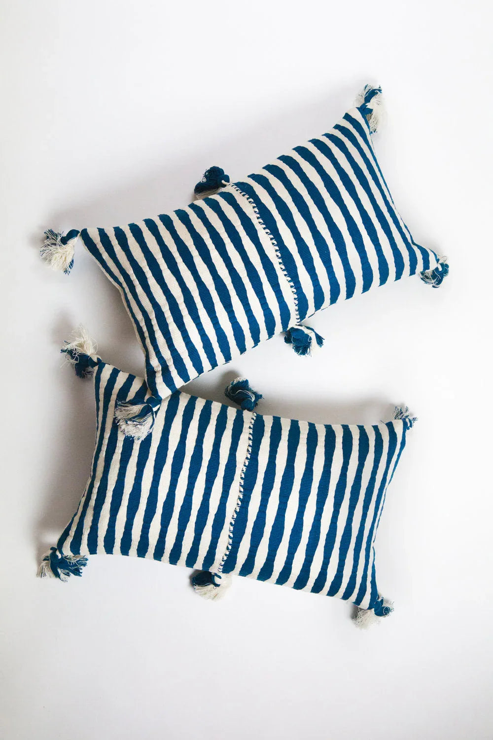 Antigua Pillow - Dark Teal Blue Archive New York