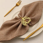 Napkin Rings - Moon Shaped Metal