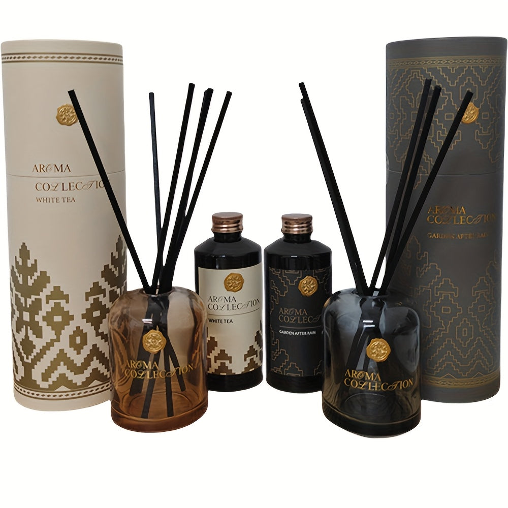 Premium Gift Set with 200ml/6.76oz Refill & Container, Includes Diffuser Sticks – Home Fragrance Oil Kit for Bathroom Deodorizing, Bedroom Scenting and Room Decoration in Living Rooms, Shelves or Offices to Enhance Indoor F House Of Avana
