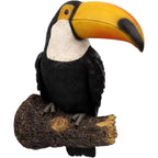 11.4" Tall Toucan Tree Hugging Garden Statue - Vibrant Multi-Color Resin Tropical Bird Sculpture with Expressive Eyes & Black/White Feathers, Indoor/Outdoor Hanging Decor for Lawn, Porch, Patio - No Electricity Needed, Durabl House Of Avana