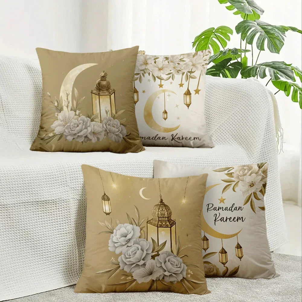Pillowcase - Printed Golden 4pcs Set