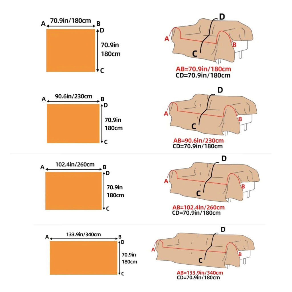 Ice Silk Extra Large Sofa Cover| Fully Protection & Cool Experience topspet