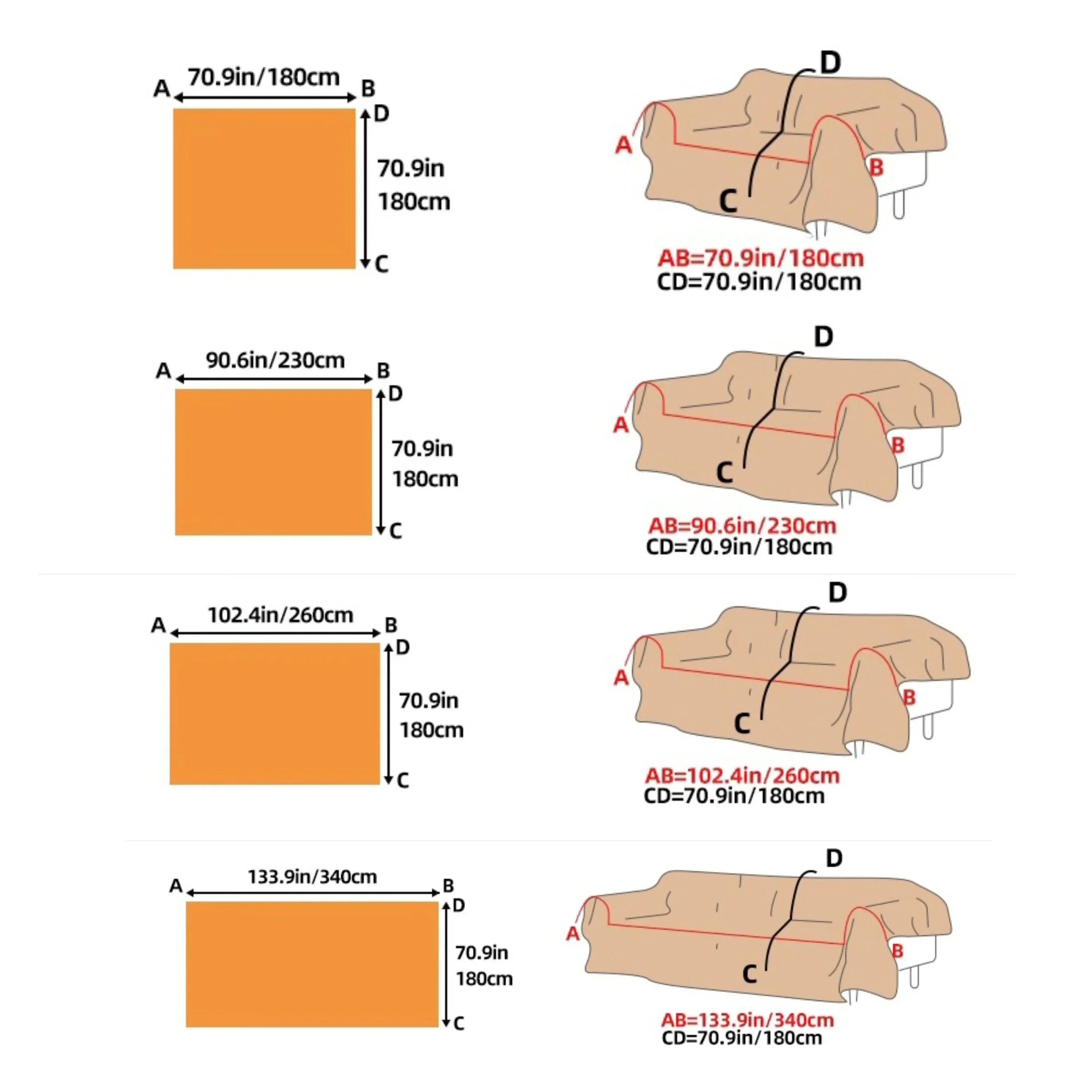 Ice Silk Extra Large Sofa Cover| Fully Protection & Cool Experience topspet