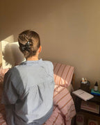 Minimal Stripe Bedding Set / Green Ever Lasting