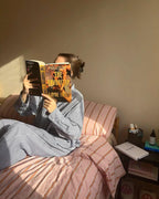 Minimal Stripe Bedding Set / Green Ever Lasting