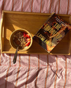 Minimal Stripe Bedding Set / Green Ever Lasting