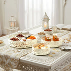 Metal Tray - Golden Islamic-style Dinner Plate