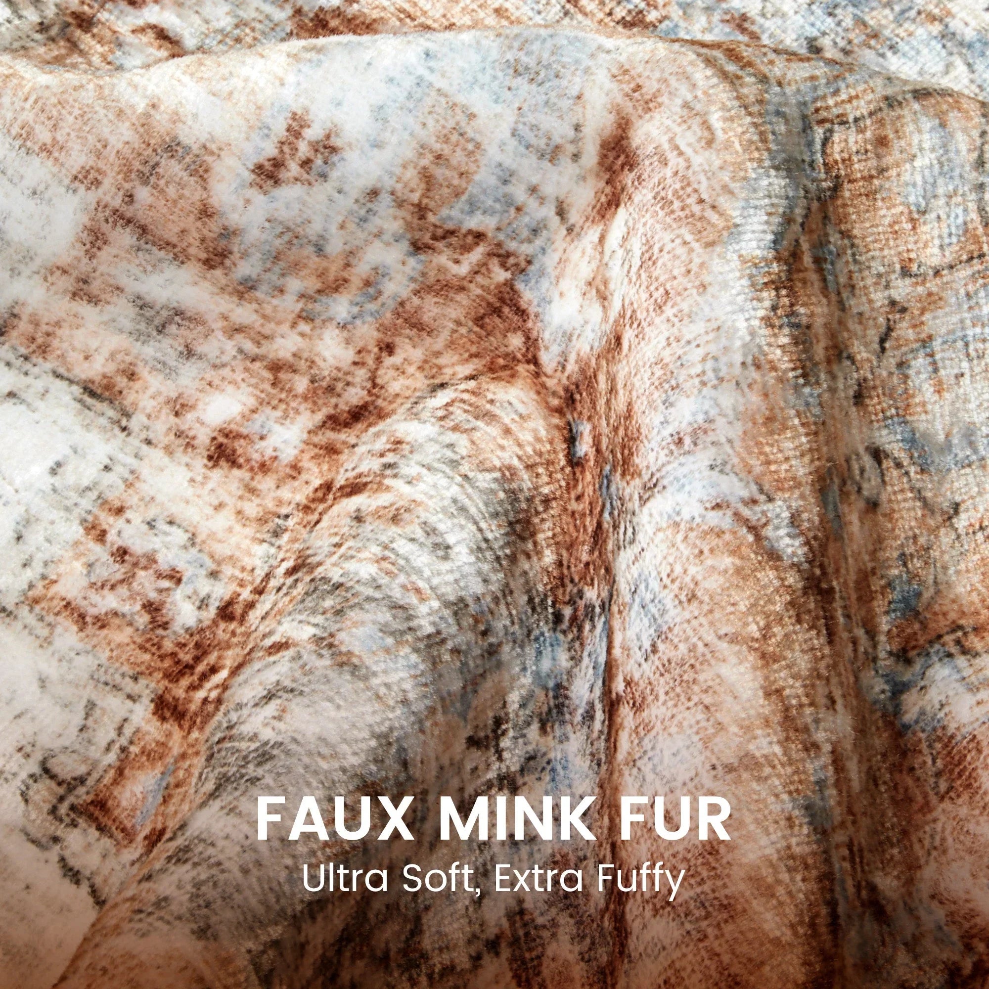 Washable Plush Area Rug - Neutral Vintage for Indoor/Outdoor - Brown Brick