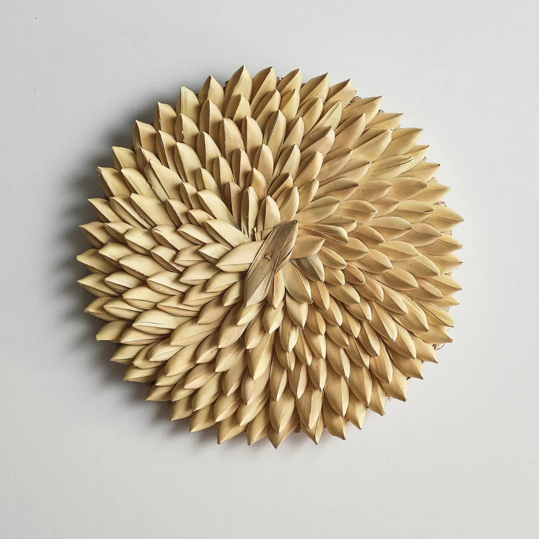 Porcupine African Textured Woven Wall Art in Black, White or Natural Kanju Interiors