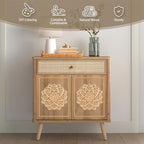 Wall Art - Unpainted White Wood Floral