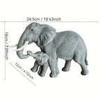 [Christmas Holiday Gift] Outdoor Sculpture Warm Elephant Mom Baby Elephant Garden Statue, Suitable for Courtyard Home Decoration, a Good Luck Christmas Elephant Gift for Women, Mothers, and Family, Holiday Gift, Courtyard Dec House Of Avana