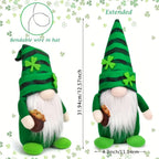 Gnome Decorations - Lucky Green Felt 2pcs