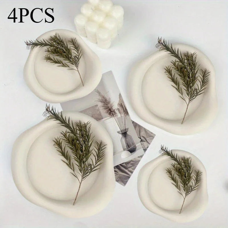 S Cloud Coaster Set - Soft Silicone, Heat-resistant and Hand Washable - Perfect for Coffee Cups & Home... - House Of Avana [[SKU:HOA-TBL-006]]