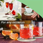 S Green and White Layered Glass Coasters - Anti-slip, Heat-resistant, Waterproof Table Protectors for... - House Of Avana