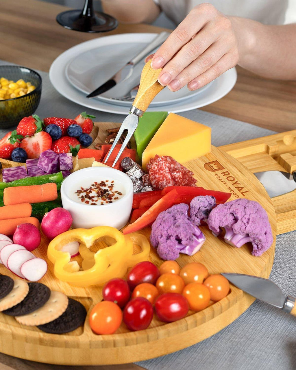 Cheese Board, Round Royal Craft Wood