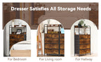 5-drawer Vertical Dresser with Spacious Storage - No Assembly Required Modern Fabric Tower Organizer... - House Of Avana