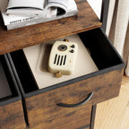5-drawer Vertical Dresser with Spacious Storage - No Assembly Required Modern Fabric Tower Organizer... - House Of Avana