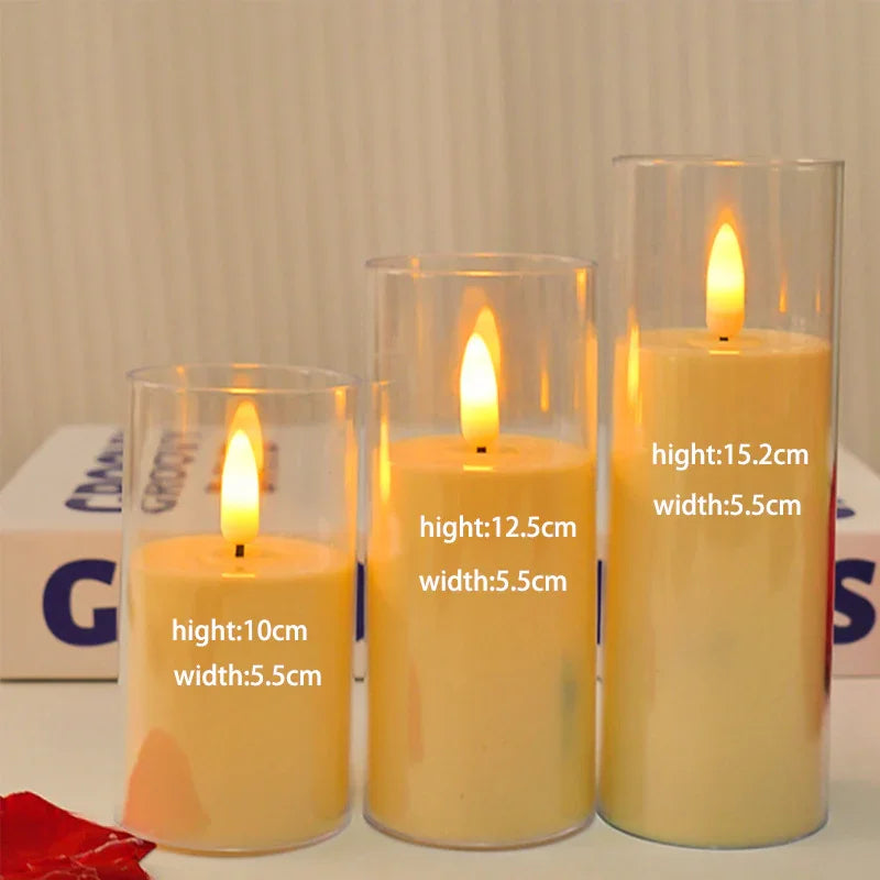 Candles - Flameless LED Plastic 3-Piece