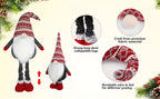 D-FantiX Extra Large 40" Standing Christmas Gnome - Scandinavian Tomte/Nisse Decoration with Retractable Spring Legs, Heavy-Duty Weighted Base, Red & Gray Nordic Colors - Indoor/Outdoor Holiday Decor for Home, Garden, or Gift House Of Avana
