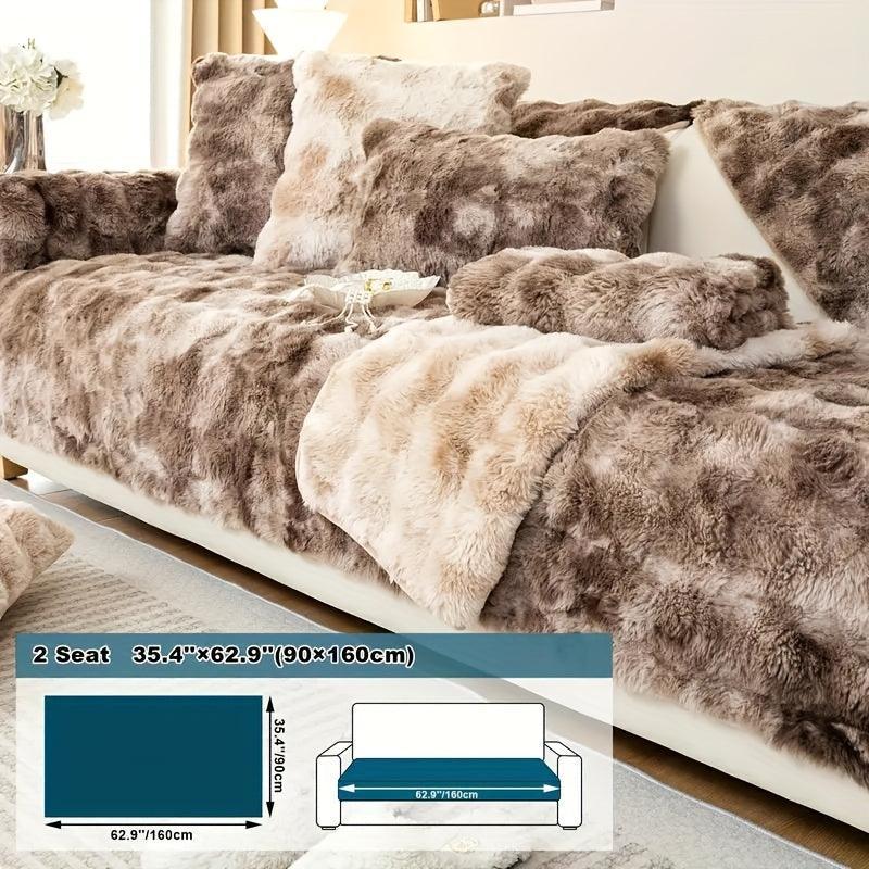 Luxurious Gradient Velvet Sofa Cover topspet