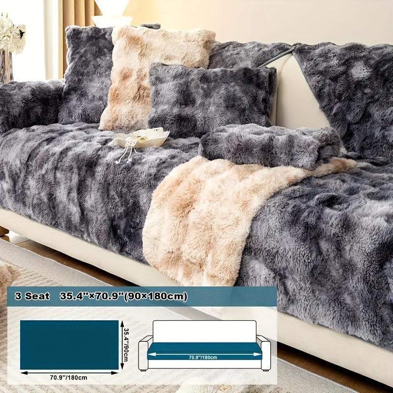 Luxurious Gradient Velvet Sofa Cover topspet