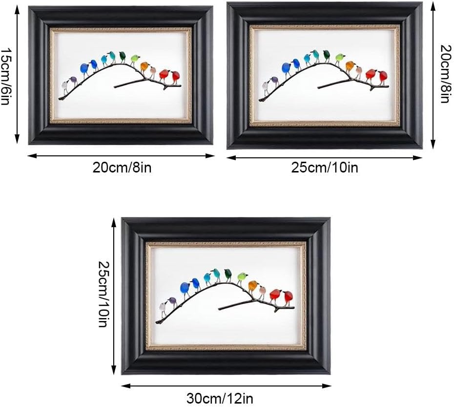 Glass Birds on a Branch Wall Decor