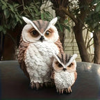 1 Set Realistic Resin Owl Statue - Outdoor Garden Bird Deterrent & Decorative Sculpture, Lifelike Owl Sculpture with Expressive Eyes, Durable Lawn & Patio Decor, Bird Repellent Device, No Batteries/Electricity, Perfect Gift f House Of Avana