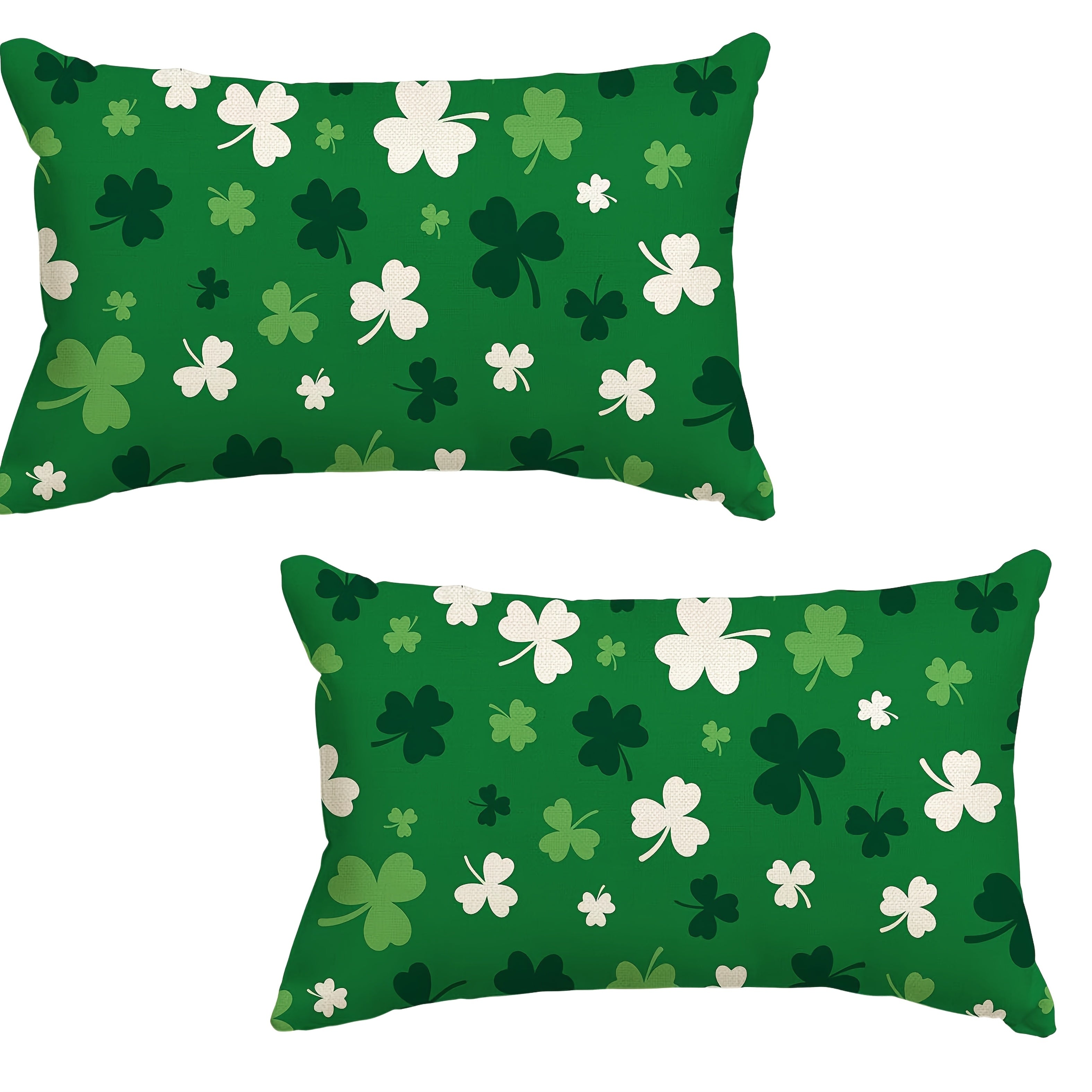 Throw Pillow - Shamrock Green Polyester 12x20 inch
