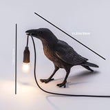 Unique Antique Gothic Crow USB Powered Desk Lamp