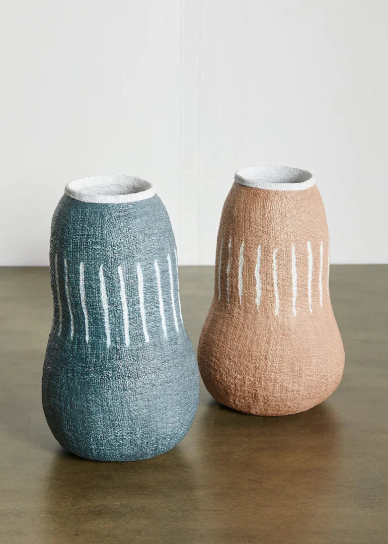 Ilen Eco-Friendly Recycled Paper Vase Kanju Interiors