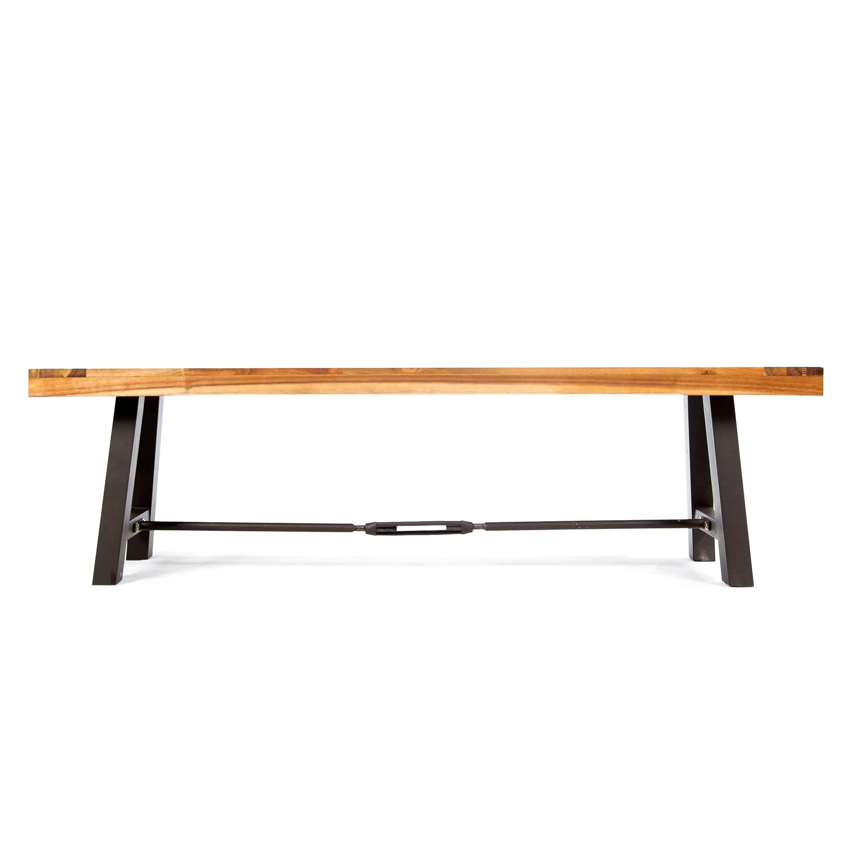 Acacia Wood Outdoor Dining Bench, Patio Backless Bench Streamdale Furniture