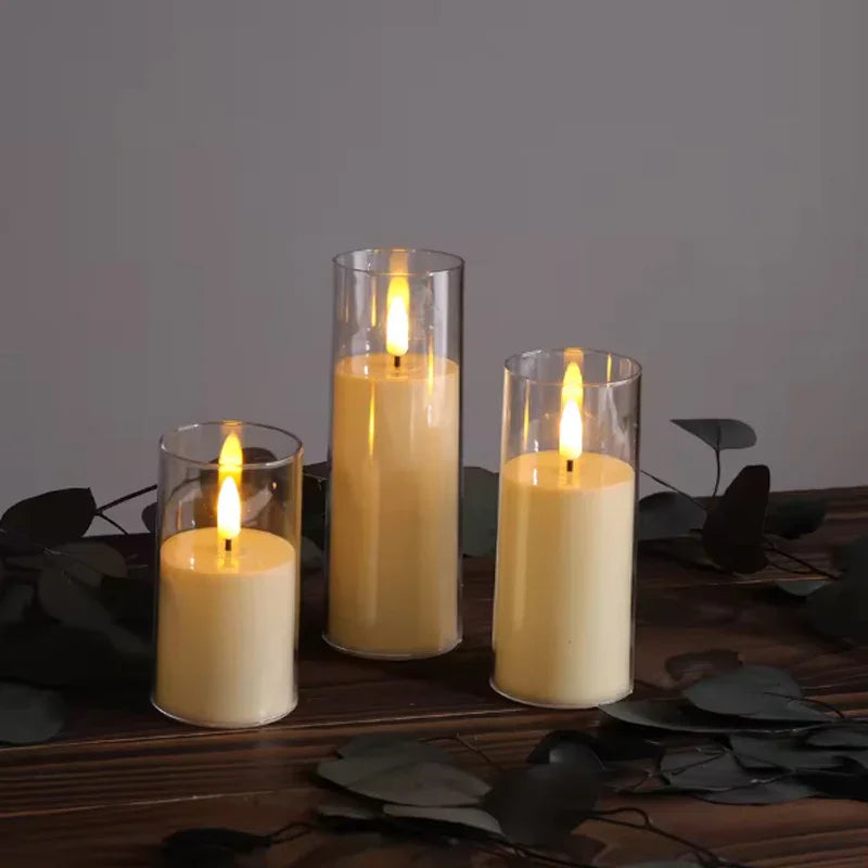 Candles - Flameless LED Plastic 3-Piece