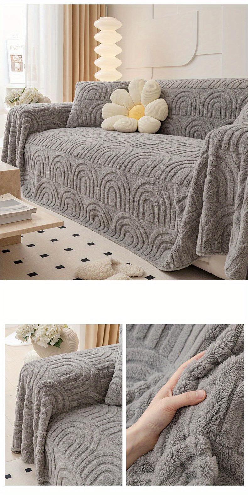 Luxurious Four Seasons Jacquard Slipcover | Waterproof Cover for Couch topspet