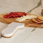 Marble and Wood Mushroom Cutting Board Decor Steals