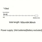 LED Ivy White Ball Fairy Lights, Round Ball String Green Vine Garland Lights, Suitable for Bedroom, Room, Wall, Party, Wedding, Holiday, Indoor and Christmas House Of Avana