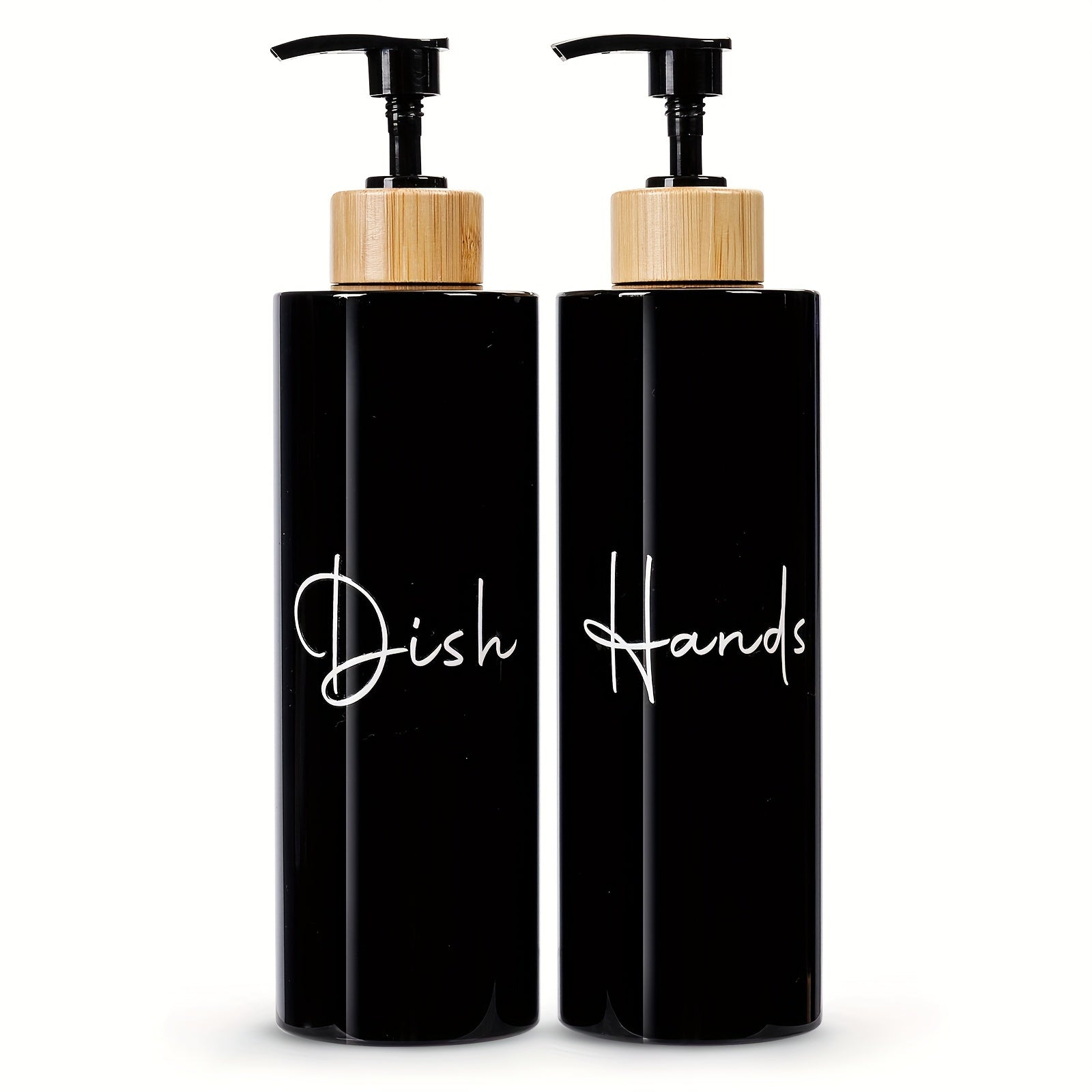 Soap Dispenser - Refillable Black Plastic