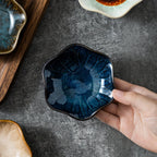 6pcs Kiln-Transformed Japanese Ceramic Sauce Dish, Flavor Dish, Vinegar Dish, Dipping Sauce Dish, Creative Glaze Underglaze Small Plate, Seasoning and Pickles Set House Of Avana
