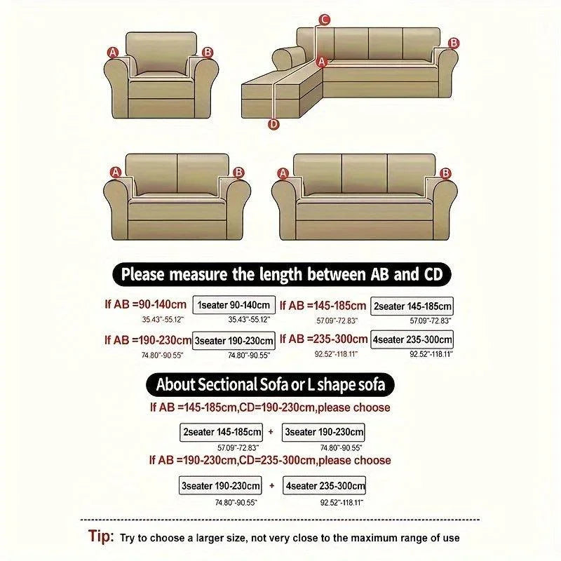 Premium Stretch Gray Couch Cover | Durable, Non-Slip & Versatile topspet