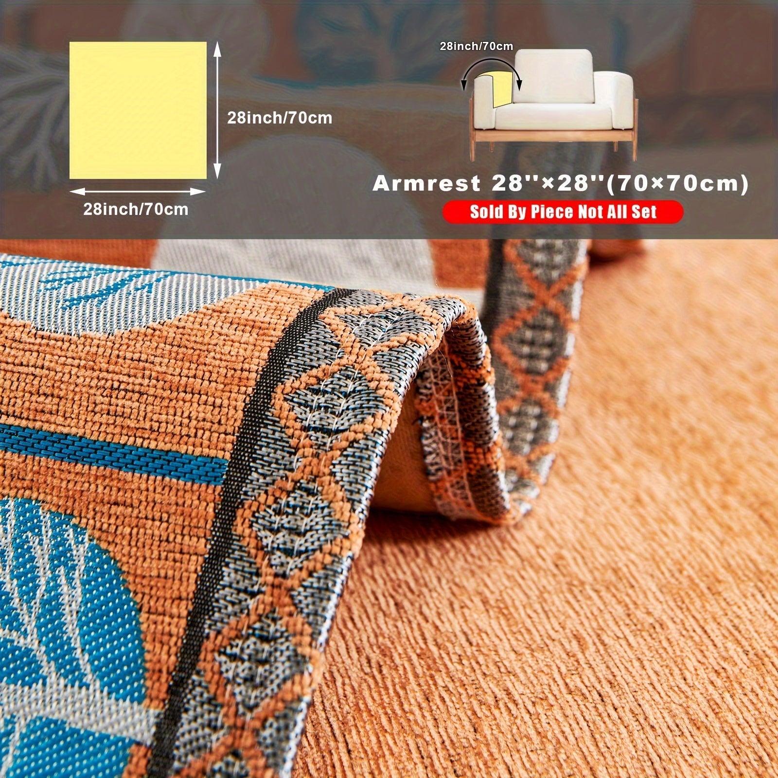 Pet Proof Couch Cover - Boho Chenille Sofa Cover with Tree Embroidery topspet