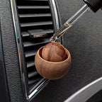 1pc Natural Wood Car Air Freshener Diffuser with Manual Operation - Real Wood (Cherry/Beech/Birch/Maple) All--One Refillable Design, No Chemicals, Compatible with Car Ventilation Systems, Elegant & Durable Air Purifier for Ve House Of Avana